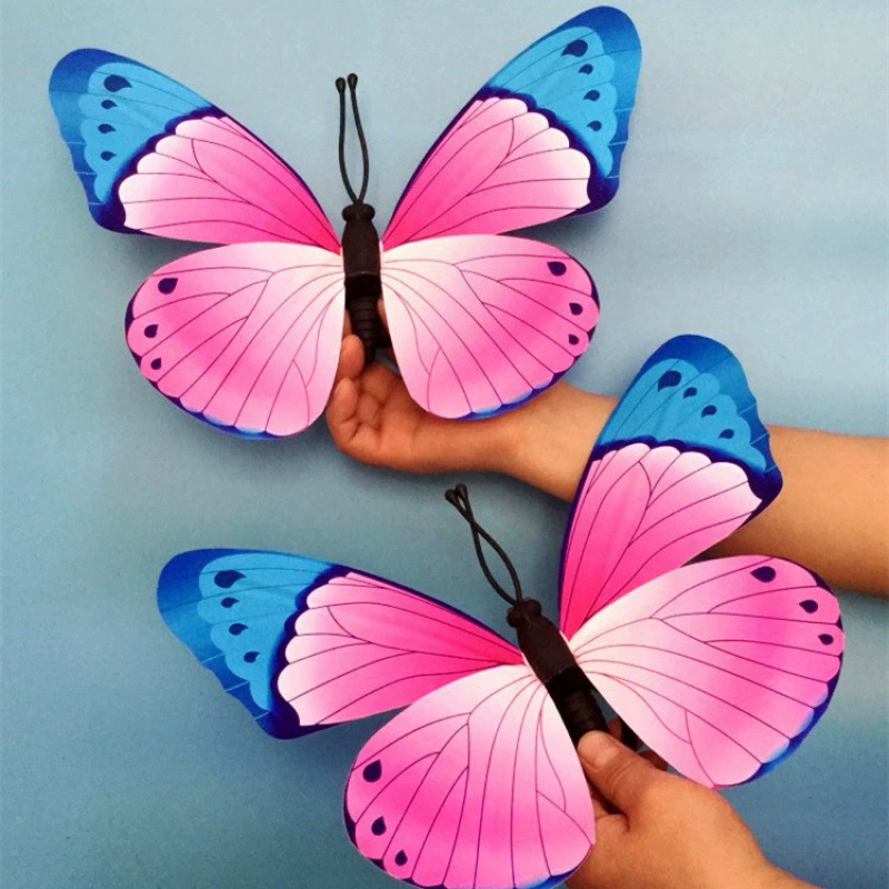 Реквизит для танцев: бабочка, школьный детский сад, сценическое представление, ручной шест, кольцо на запястье, бабочка, цветок