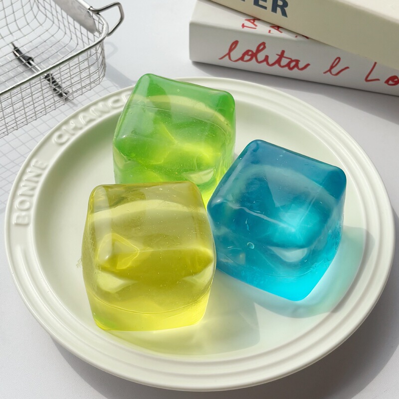 Cross-Border Hot-Selling High-Quality Snowflake Ice Cube Maltose Apple Jellyfish Squeeze Toy Stress Relief Ball