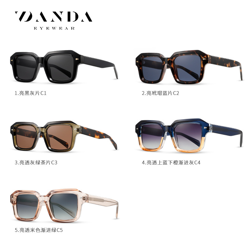 Nuevas gafas de sol polarizadas de placa S31114 Gafas de sol de moda para mujer de tiro callejero Gafas de sol para hombre de conducción al aire libre