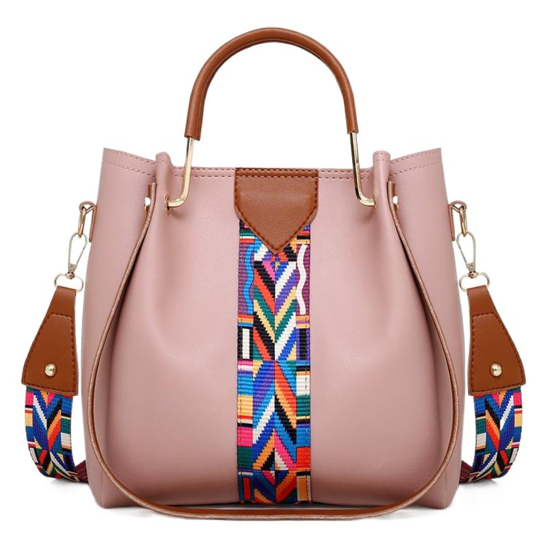 Women's Bag 2024 New European and American Fashion Four-Piece Set with Mother-And-Child Handbag, Shoulder Bag, Crossbody Bag, Bucket Bag, Multi-Piece Handbag