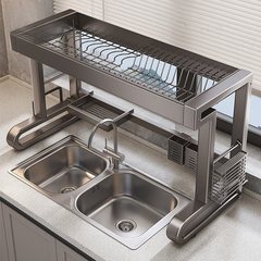 水槽置物架洗碗槽多功能碗碟收纳架碗架放碗盘水池沥水架子