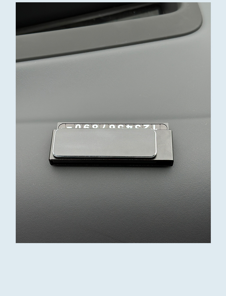Retractable Metal Parking Number Plate, Durable Hidden Temporary Parking Number Plate for Vehicles, Creative High-End Parking Sign