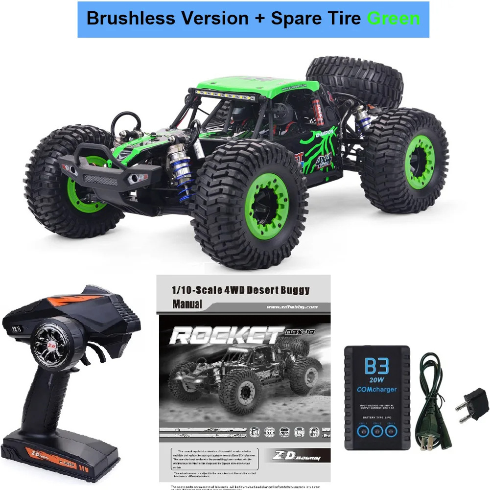 ZD 1/10 desierto vehículo todoterreno multi-especificación opcional RC modelo de coche de juguete de control remoto de cuatro ruedas de alta velocidad todoterreno vehículo