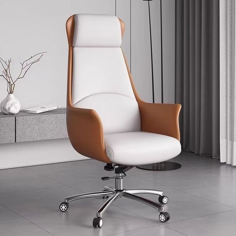 Boss Chair Leather Office Chair Ergonomic Chair Office Leather Seat Comfortable Sedentary Computer Chair