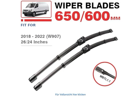 Suitable for Mercedes Benz Sprinter W907 907 910 26+24 Wiper Wiper (Wiper) - 2018-2022-sprinter-w907-907-910-2624