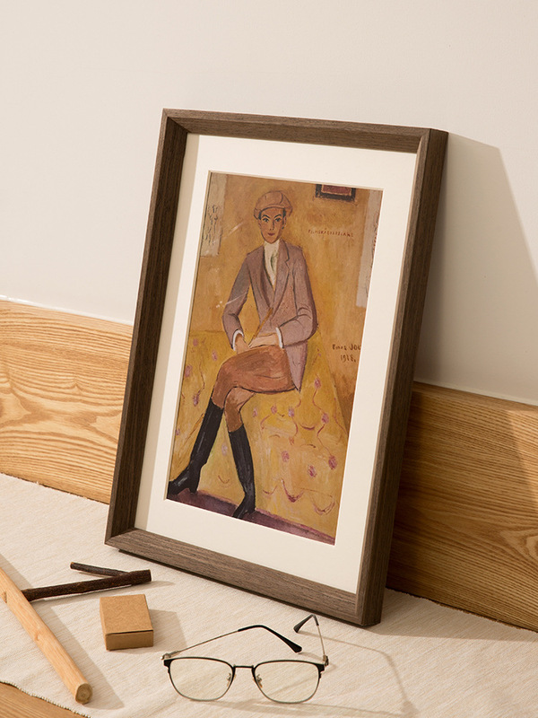 Vintage Solid Wood Photo Frame Hanging Wall a4 Oil Painting Frame Empty Frame Mounted Children's 4k8k Sketch a3 Frame Mounted