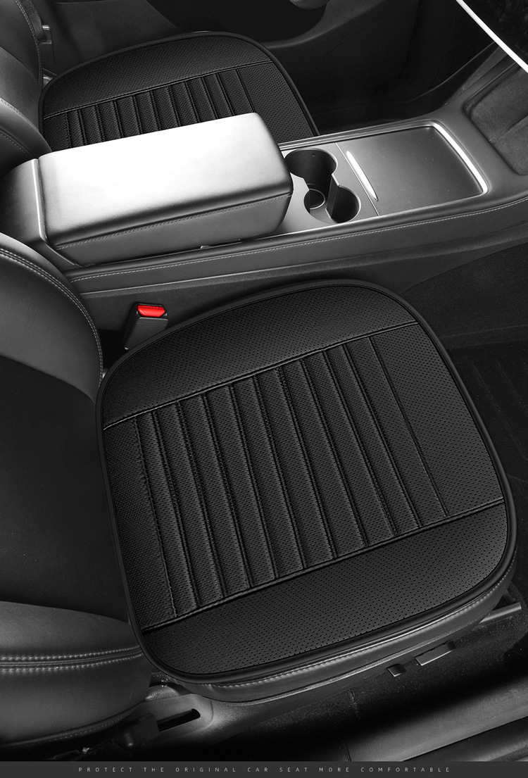 All-season universal car seat cushion, breathable perforated single-piece seat pad, simple style, non-slip seat cover, universal model