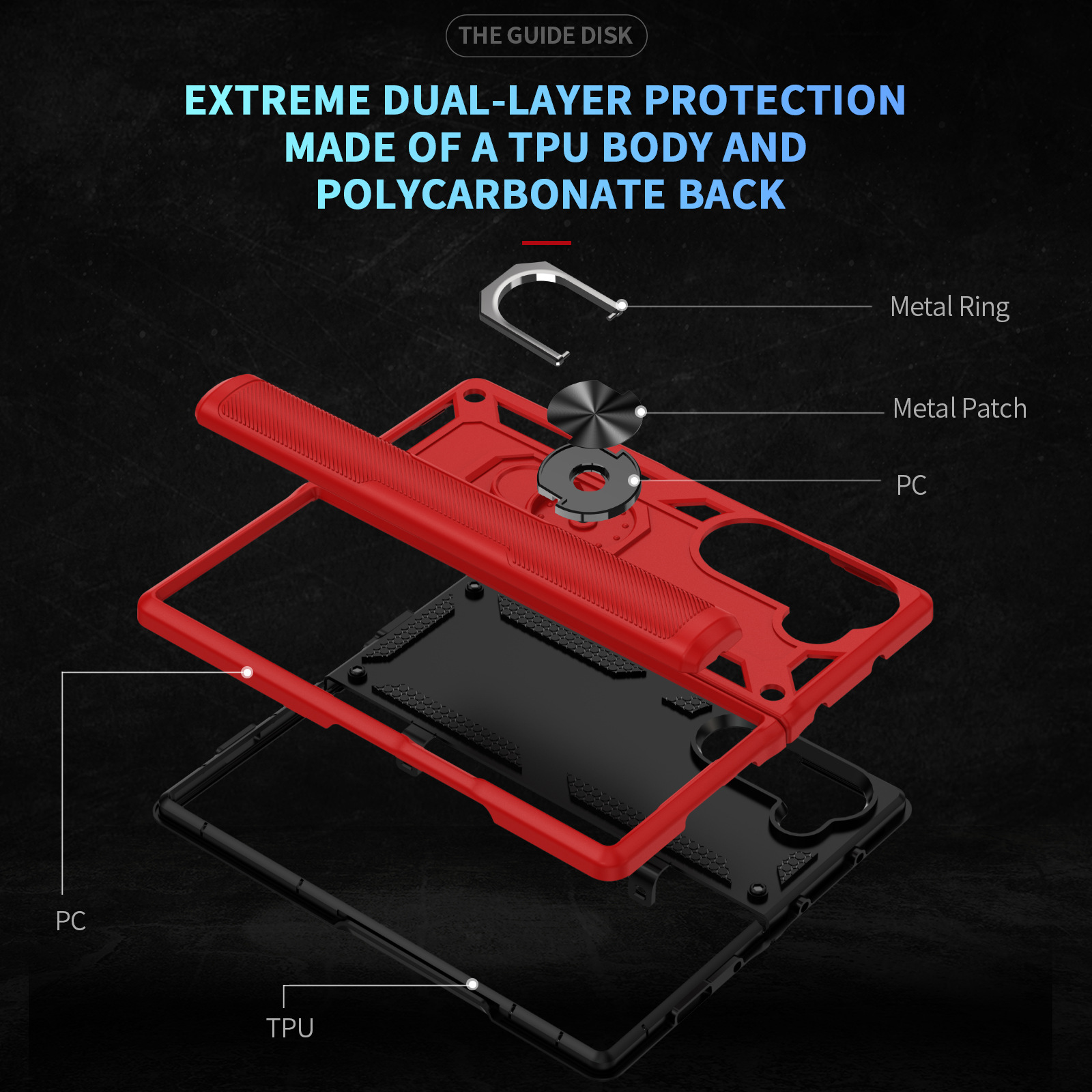 Samsung Galaxy Fold Protective Shockproof Case With Magnetic Stand_voghion.com