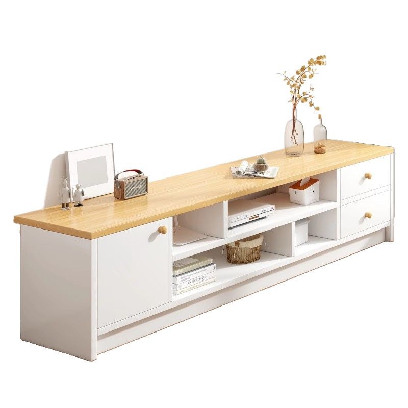 Gabinete de televisión sala de estar doméstica moderna y simple para alquiler de viviendas pequeñas 2025 nuevo gabinete de televisión de piso de dormitorio