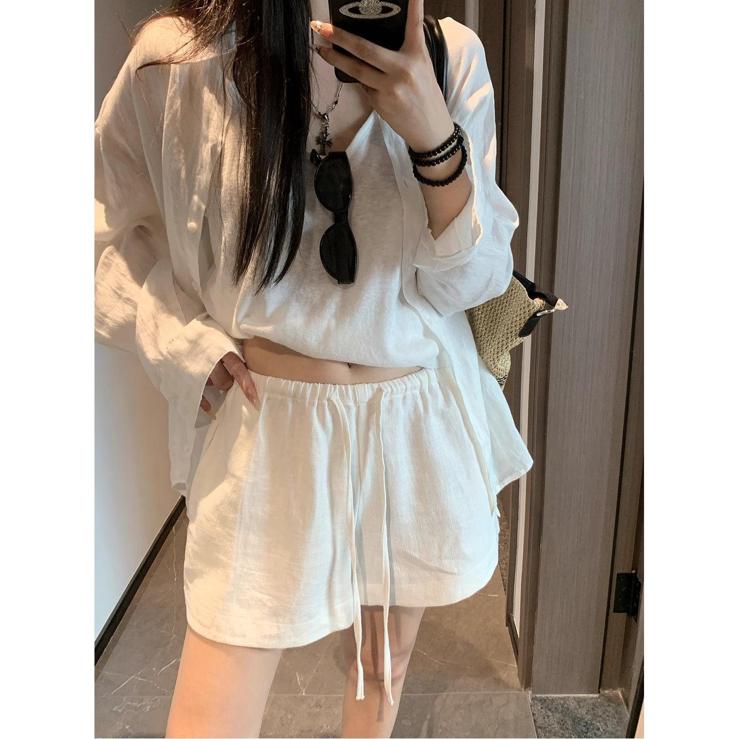 Pantalón casual blanco