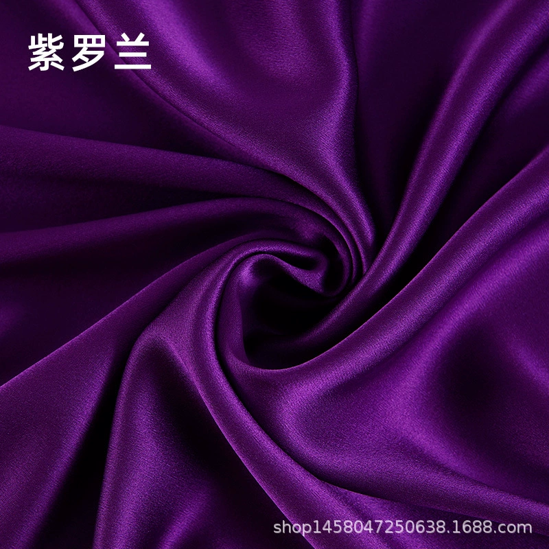 Silk fabric 100% mulberry satin, 114 cm width, 16 momme, plant‑dyed, wholesale multi‑color