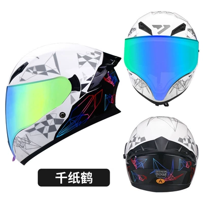 Helmet with Water-Drinking Feature – Motosiklet kaskı (dəbilqə) - 3cdot-certified-thousand-paper-cranes-color-plated-mirror-transparent-mirror-m53-55-head-circumference