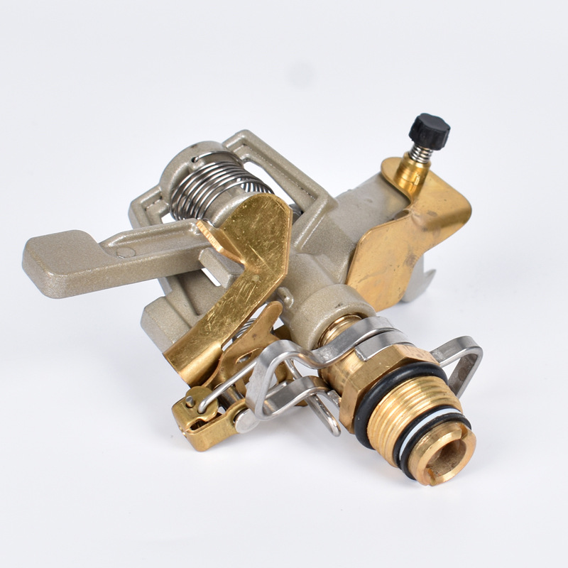 Aleación de zinc 360 grados giratorio Rocker brazo rociador riego agrícola rociador de agua Césped Paisajismo riego automático rociador