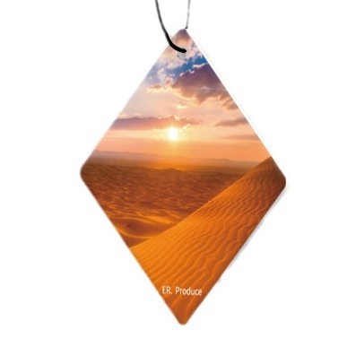 Optimal Rabbit Car Air Freshener Rearview Mirror Clip Deodorizer Scented Holder Aromatherapy Perfume Hanging Sand Desert Scene