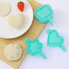 Large, medium and small plastic dumpling molds for home kitchen DIY dumpling maker heart-shaped plum blossom-shaped auxiliary dumpling making