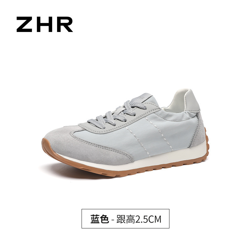 ZHR则则复古阿甘鞋女2025秋季新款薄底透气百搭休闲运动鞋德训鞋|undefined