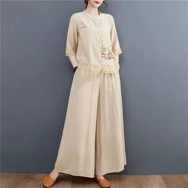 Apricot high quality set, plus size