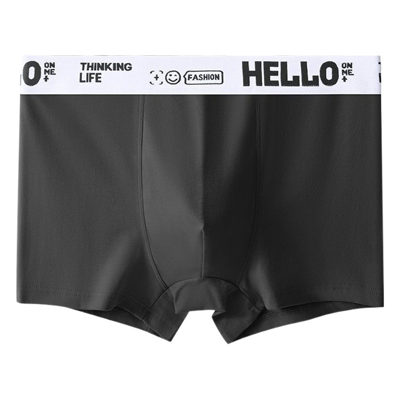 Calzoncillos bóxer de algodón puro para hombre, cintura media, transpirables, para primavera y otoño, para adolescentes