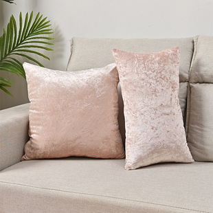 Cross-border solid color elastic gold diamond velvet pillow case square cushion cover living room sofa cushion cover without pillow core