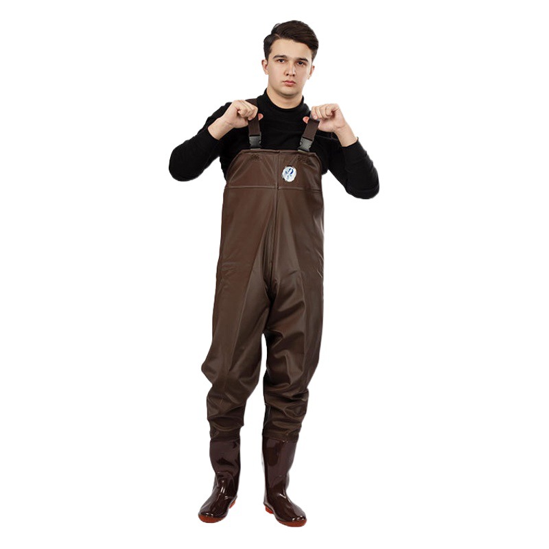 Beihai Factory Wading Pants Wear-resistant Waterproof Wading Strap Fishing Pants 115 Knitted Cloth Wading Pants Fishing Clothes