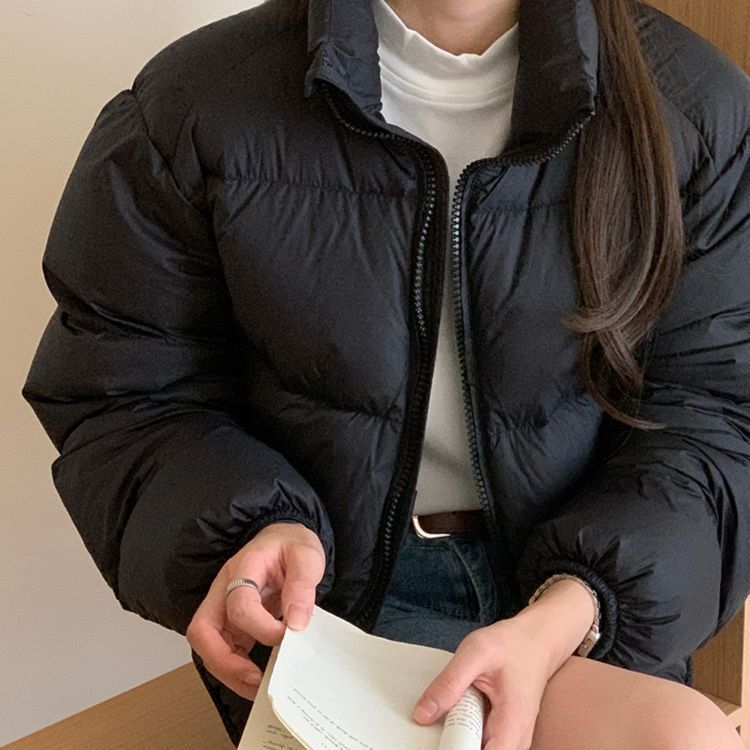 2024 Autumn New Kendall Jenner Style Thickened Loose Stand Collar Puffer Jacket Women's Short down Jacket Petite Ins Style Coat 2024 Autumn New Kendall Jenner Style Thickened Loose Stand Collar Puffer Jacket Women's Short down Jacket Petite Ins Style Coat