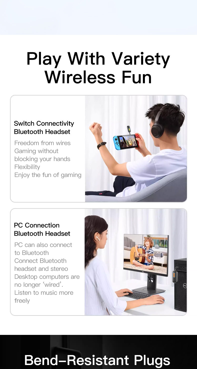 New Product Wireless Bluetooth 5 4 Receiver Transmitter Car Aux Navigation Audio Adapter Headphone Switch Connection