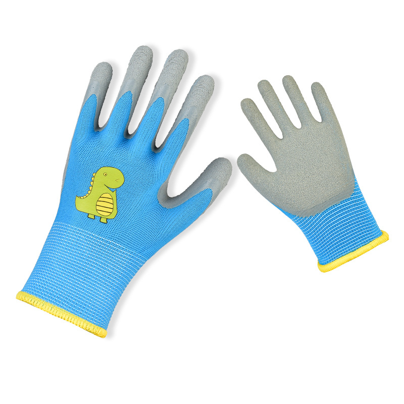 Guantes de protección laboral para niños jardinería de jardín recogiendo anti-desgarro coger el mar niños estudiantes guantes de protección laboral al aire libre