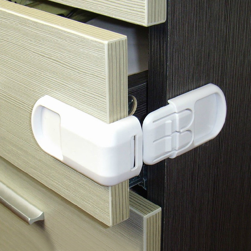 Amazon Child Safety Lock Right Angle Lock Multifunctional Anti-Pinch Drawer Lock Cabinet Door Lock Baby Protection Lock