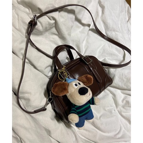 Glamorous Niche Women's 2024 New Korean Style Autumn/Winter Retro Black Handbag Shoulder Bag Crossbody Bag