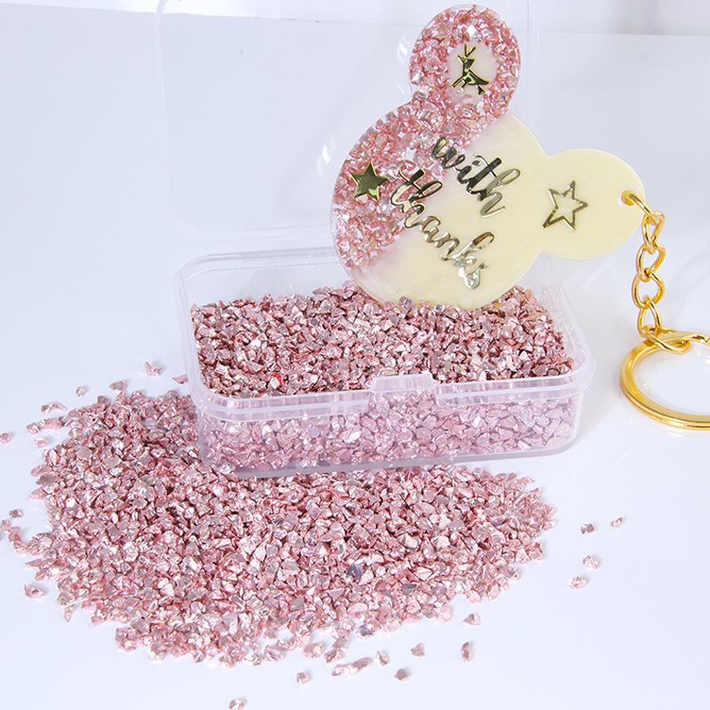 Tairuilima diy 接着剤流砂オイル模造鉱石破砕充填不規則な ab ファンタジー砂利充填材|undefined