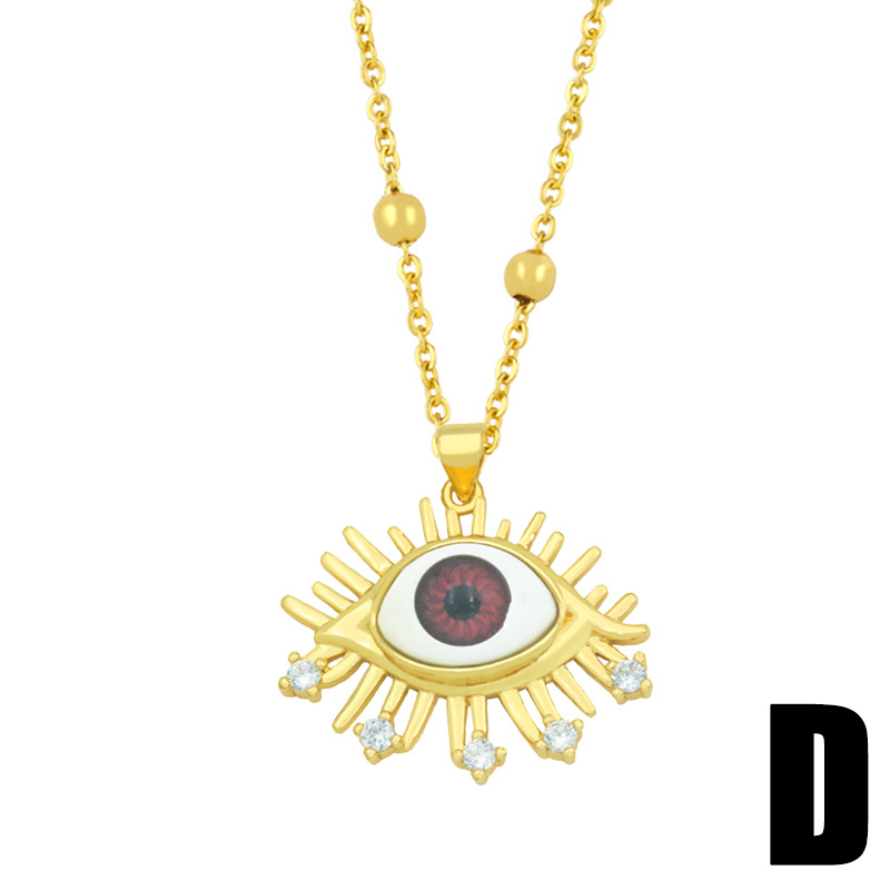 devilu0027s eye fashion sweater chain necklace wholesale jewelry Nihaojewelry