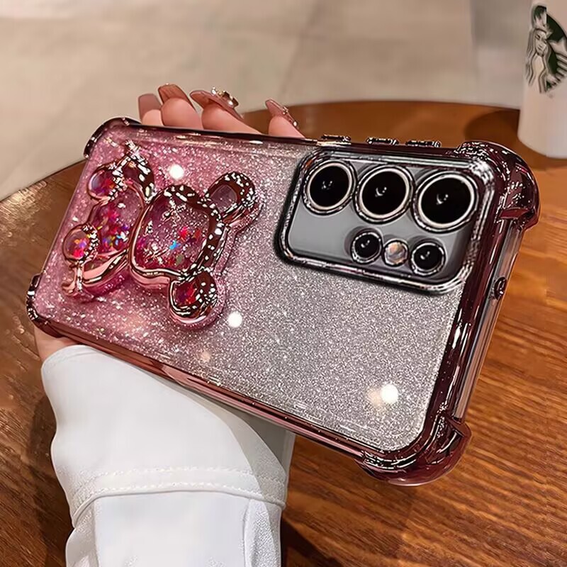 A73 Is Suitable for S25 Mobile Phone Case, S24+ Four-Corner Anti-Fall Protection, S23U Electroplated Violent Bear Case, S22+ Protective Case, S21Fe Case, A55 A73 Is Suitable for S25 Mobile Phone Case, S24+ Four-Corner Anti-Fall Protection, S23U Electroplated Violent Bear Case, S22+ Protective Case, S21Fe Case, A55