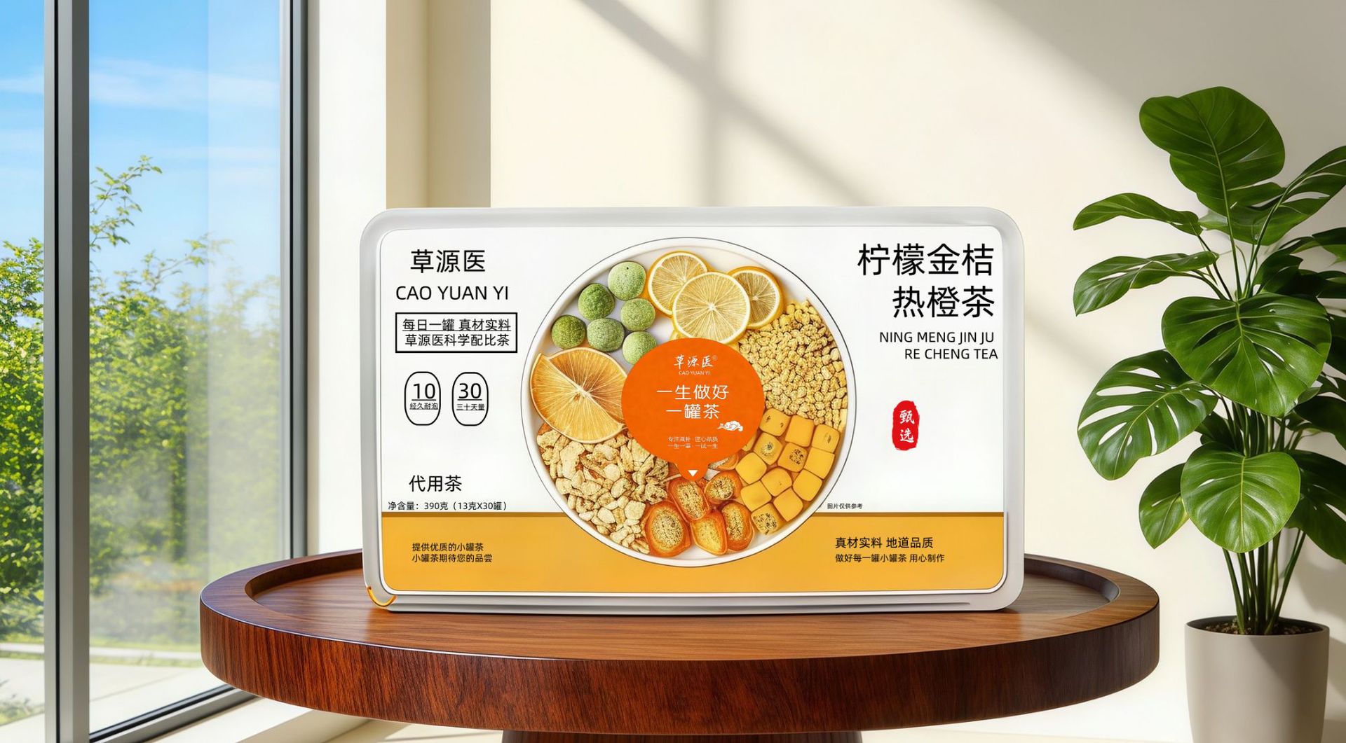 Lemon Kumquat Orange Tea 390g 30 Mini Jars Sweet Sour Fruit Tea Hot Brew preparation