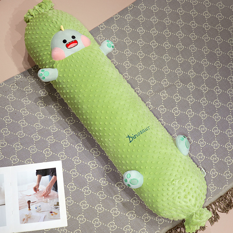Cutie frijoles de peluche dulces almohadas niñas dormir lateral pierna pelusa muñeca de tela dormir en cama