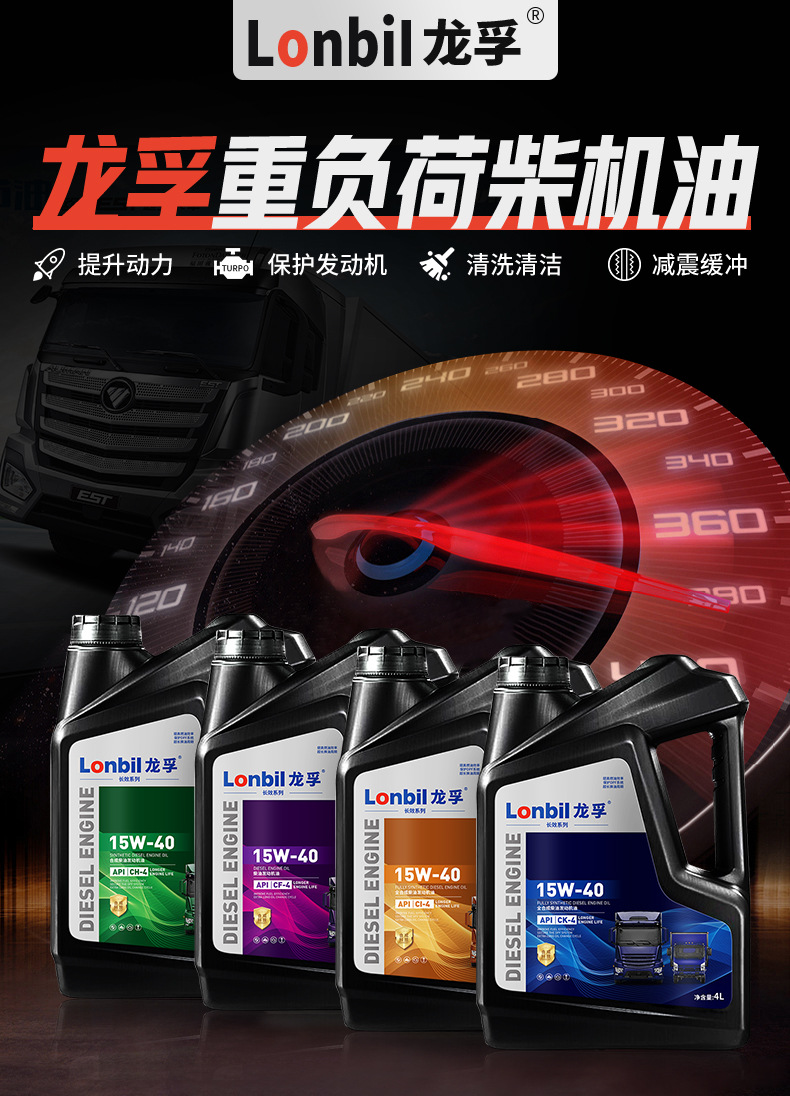 Genuine Fully Synthetic Diesel Engine Oil 15W40 Forklift 20W50 Agricultural Vehicle Truck General Lubrication Wholesale