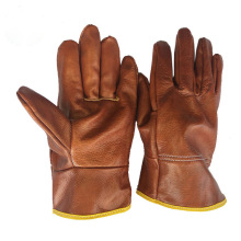 头层牛皮全皮深色分刀短款电焊手套 气焊氩弧焊焊工专用手套