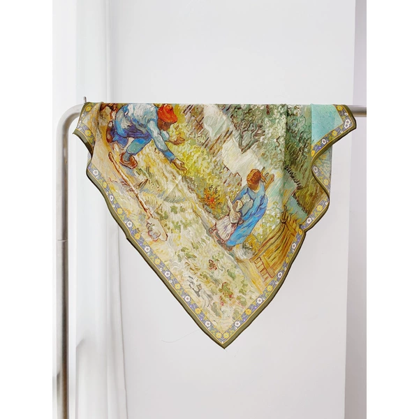 Oil painting baby crepe de chine 70