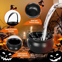 魔女大鍋ハロウィーン黒キャンディー桶クロスボーダー携帯装飾用品