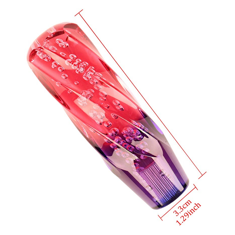 Трансграничная Горячая продажа модификации автомобиля Хрустальная витая головка переключения передач, двухцветная головка переключения передач, акриловый рычаг переключения передач, волновая палка, гандбол