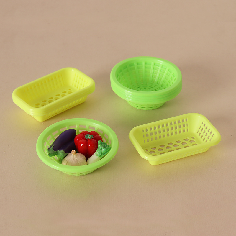 Cesta de Drenaje en Miniatura para Casa de Muñecas de Plástico