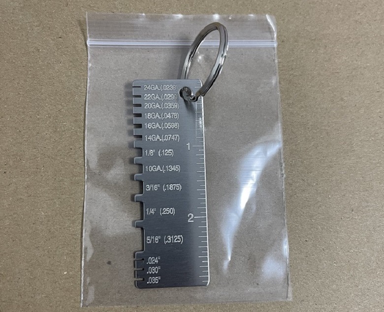 단면 라이트 옐로우 두께 게이지 pp 가방