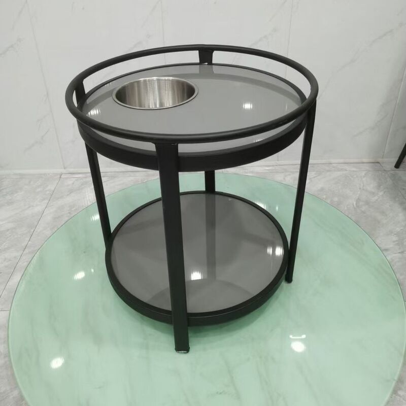 軽くて豪華なラウンドティーテーブル、チェスとカードルーム専用麻雀テーブル、灰皿サイドテーブル、クラブティーハウスティーラック、二層コーヒーテーブル|undefined