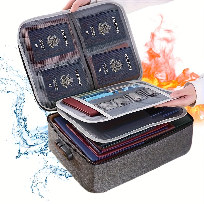 2025 new pattern Cross border On behalf of file Storage bag Lock waterproof file pocket to work in an office Large