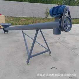 供应小型螺旋提升机自动化六角输送机加厚螺杆上料机图片