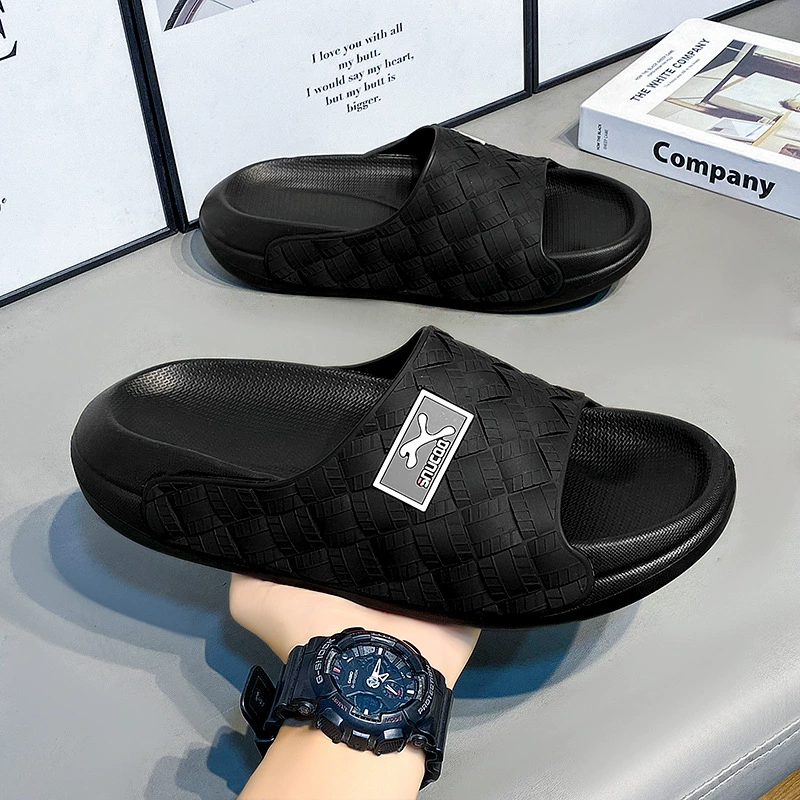 Мужские летние тапочки, нескользящие сандалии на толстой подошве для мужских пляжных сандалий для спорта и отдыха на открытом воздухе