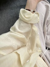 小香风防晒衬衫女夏2024新款法式宽松上衣设计感气质长袖小众衬衣