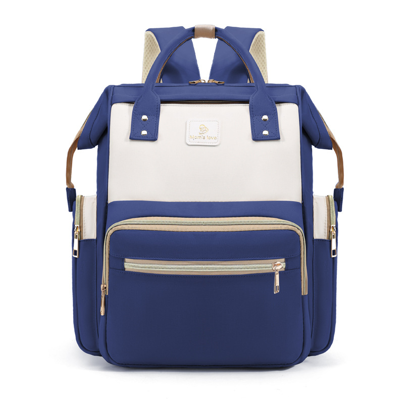 Nueva bolsa de mamá transfronteriza, papel de aluminio de gran capacidad, preservación del calor y anti-salpicaduras, bolsa de madre e hijo, mochila multiusos con bebé