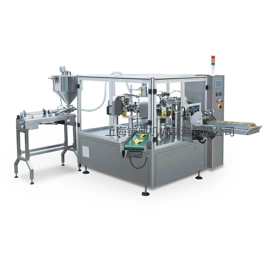 酱料液体水平给袋式包装机 沙棘原浆液体给袋式包装机