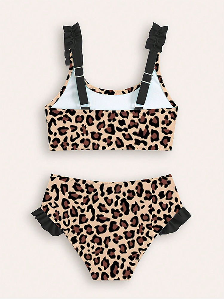 Mädchen Bikini Zweiteiler Mit Cartoon Print Für Strand Und Pool_voghion.com