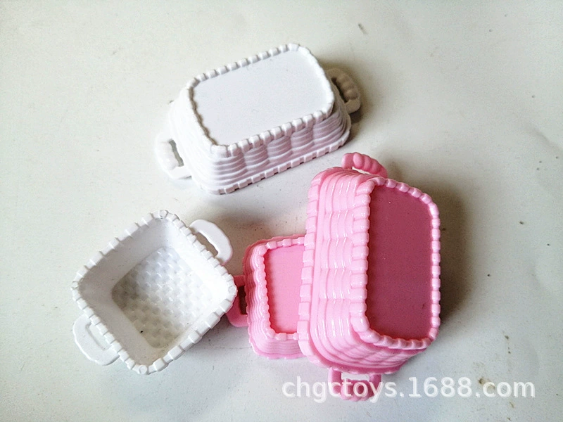 Small doll house, fruit food play with accessories, tableware, storage system